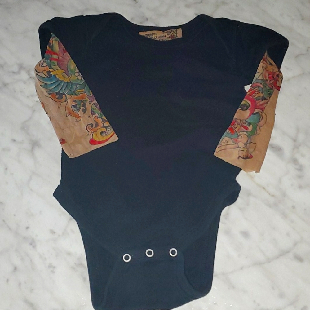Black Tattoo Onesie size 3-6 months